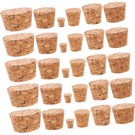 36 bouchons liège, naturels, coniques - pour brassage maison (1/5)
