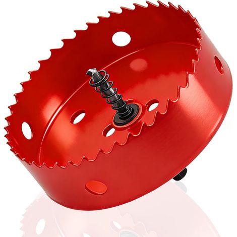 Scie Cloche Bimétallique 160 mm Perceuse Universelle HSS M42 Scie Cloche Avec Arbre Triangulaire pour Bois PVC Aluminium Métal Inoxydable (1/5)