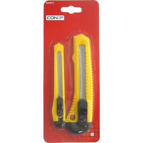 Taglierino Cutter 9-18 mm 2 pz Lama Stretta e Larga Masidef (1/3)