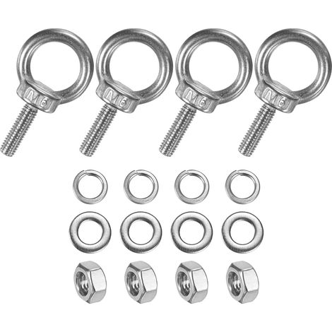 4-Sets Boulons À Oeil En Acier Inoxydable M6x20mm (1/5)
