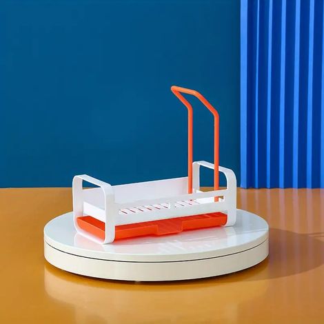 Support de drainage multifonction pour evier sans perçage panier pour eponge brosse et serviette accessoire de cuisine
