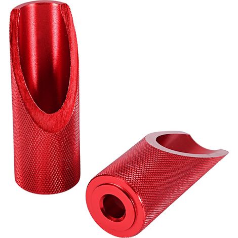 Lot de deux accessoires de pédales de moto en alliage d'aluminium, adaptés aux motos Honda (rouge). (1/5)