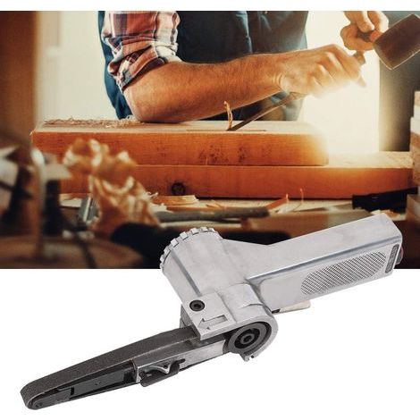 Corded Electric File, 10 x 330mm Small Portable Pneumatic Sanding Belt Sander with Polished File for Various Maintenance Equipment Brightening Cleaning (1/5)