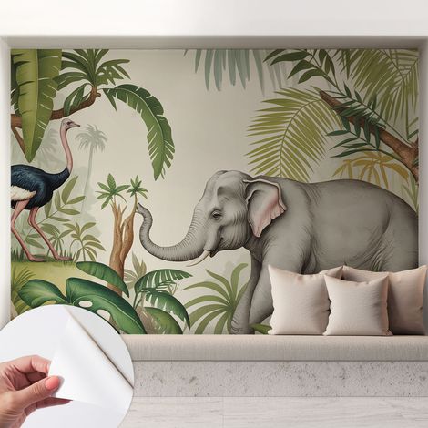 Carta da parati autoadesiva - Fotomurale adesivo - design elegante - stile moderno - Scena esotica 208x146 cm (1/5)