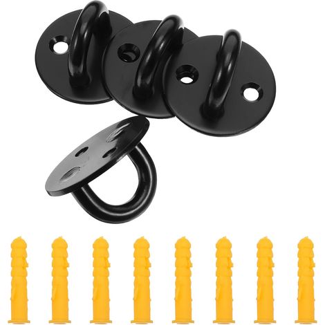 4 crochets plafond, M8, 6x30, inox, pour maison et rangement (1/5)