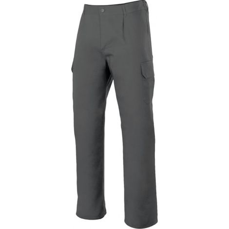 Pantalón industrial con costura de seguridad y bolsillos de parche VELILLA Serie 345 62 Gris