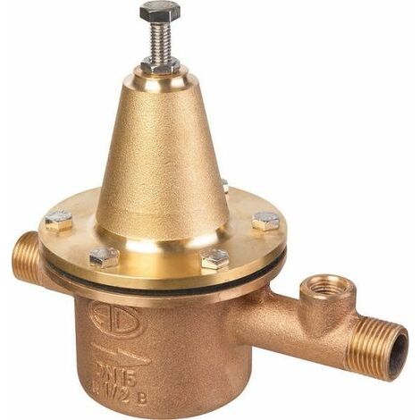 Desbordes – Réducteur de pression mâle/mâle DN 3/4" 20mm – Cuve en bronze – Pression réglable 1 à 6 bar – Débit élevé avec faible perte de charge