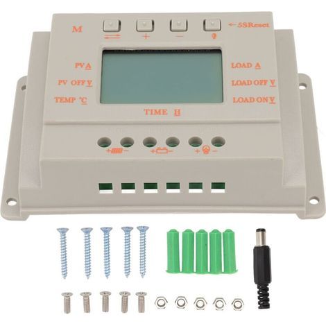 Contrôleur de module solaire, contrôleur de charge solaire MPPT 12V/24V 20A, adapté aux systèmes de production d'énergie solaire photovoltaïque. (1/5)