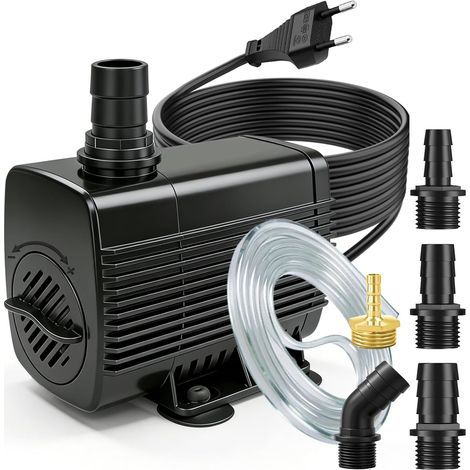 Springbrunnenpumpe 50W 2600L/H Überhitzungsschutz 3M Kabel Hydroponik-Teich (1/5)
