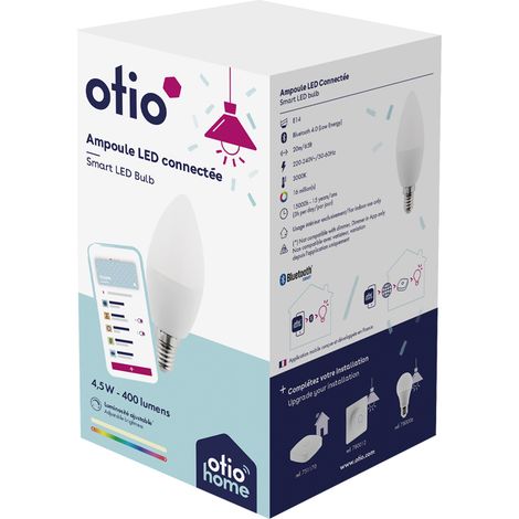 Otio 780002 Bluetooth verbundene LED-Lampe E14 5W 400Lm (1/4)