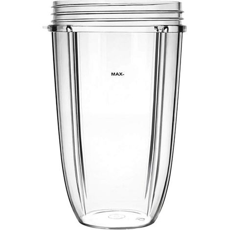 Tasses transparentes pour mixeur centrifuge accessoire mixeur - adaptées pour NutriBullet 600W 900W Blender Juicer - tasse de 32 oz (1/5)