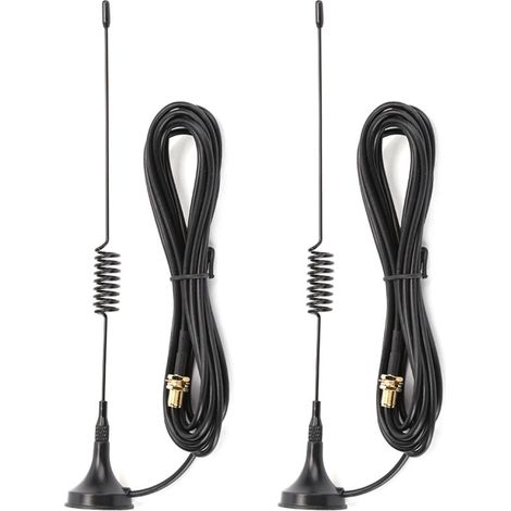 2 pièces Antenne Magnétique Voiture Amplificateur Signal pour Talkie-Walkie BaoFeng UV-5R 8W (1/5)