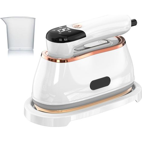 Défroisseur Vapeur Vertical 2 en 1 Portable 1200W - Rer à Repasser avec Panneau Céramique, Repassage Vapeur Vertical en 10s, Idéal pour Maison & Voyage (1/5)