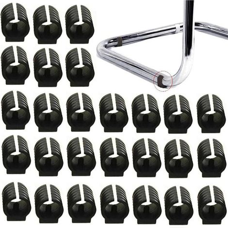 32 Patins de pieds de chaise, Embouts de tubes, Protections de sol, Meubles, Embouts de chaise en plastique en forme de U, Cha - Crezuo (1/4)