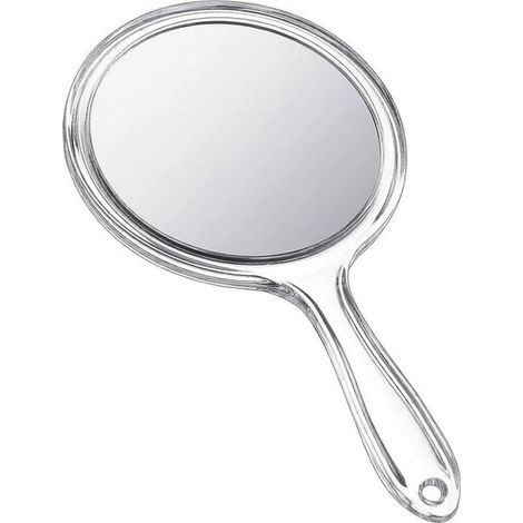 Specchio per il trucco a doppia faccia (1x e 2x) con impugnatura ergonomica, vetro ad alta risoluzione, per uso quotidiano e in viaggio - ULISEM (1/4)