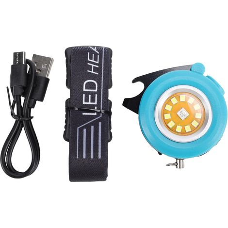 Mini Lampe de Poche Porte-clés Ronde RGB, Travail D'urgence (1/5)