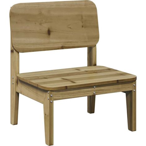 Chaise de jardin - Chaise d'extérieur 60x52,5x72 cm bois de pin imprégné fr1361 - Maison La Vie (1/5)