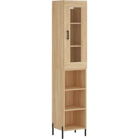 Aparador-cómoda-mueble-organizador-cocina-salón-salón-comedor-alto-Sonoma-345x34x180cm-madera-ingeniería-marrón-020034020