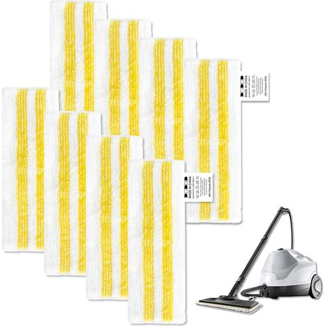 Universal Microfibre Replacement Wipes - Pack of 8 Replacement for EasyFix Series Steam Mop SC1, SC2, SC3, SC4, SC5, Floor Accessories