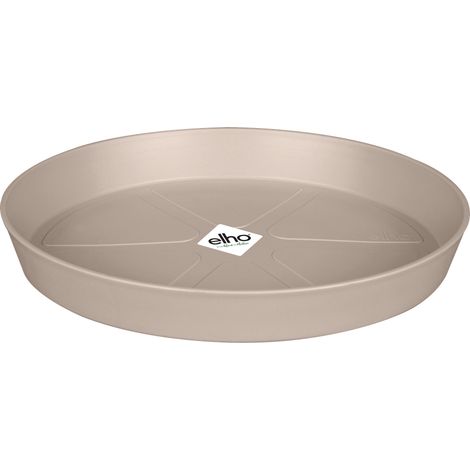 Elho Loft Urban Soucoupe Ronde 17 - Beige - L 17 x B 17.2 x H 2 cm - extérieuraccessoires - 100% recyclé