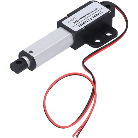 Actionneur Linéaire 12V DC, Course 30mm, Protection Court-Circuit, Vis Type T, Compact et Silencieux (1/5)
