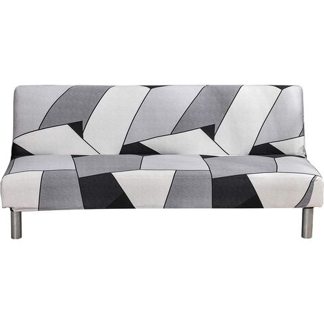 Housse de canapé sans accoudoirs 2 à 3 places Housse clic-clac Motifs géométriques 190-225cm (1/5)