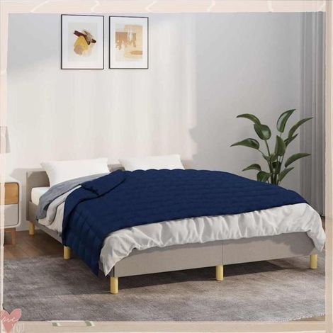Couverture lestée - VINGVO - 350734 - Bleu - 120x180 cm - 5 kg (1/5)