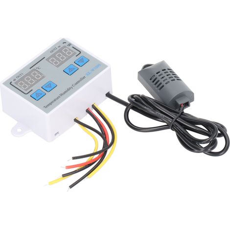 Thermostat numérique intelligent contrôleur température humidité interrupteur électronique 12V 220W régulateur hygrostat afficheur LED (1/5)