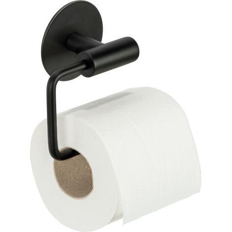 Schöner Wohnen Toilettenpapierhalter Meleto Schwarz Halterung Aufbewahrung Gäste-WC Badezimmer (1/5)