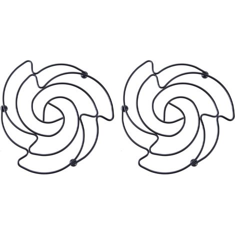 Lot de 2 dessous de plat, noir (1/5)