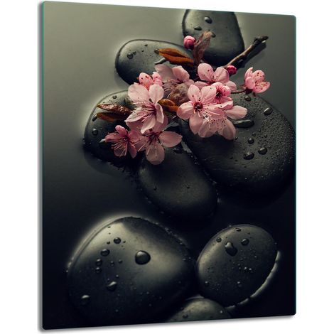 TABLERO DE MESA CON PANEL DE CRISTAL DE 40x52 CM, DISEÑO DE FLORES (1/5)