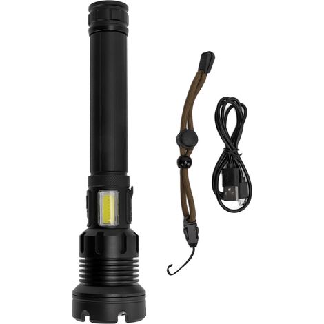 Lampe Torche Puissante Rechargeable USB, Longue Portée, Lumière Rouge et Blanche pour Randonnée et Camping (1/5)