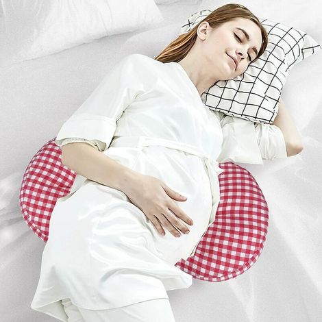 Pregnancy Pillow, Side Maternity Maternity Pillows Double Wedge Support Pillows for Bump and Back Best Pregnant Mom Gift (1/5)