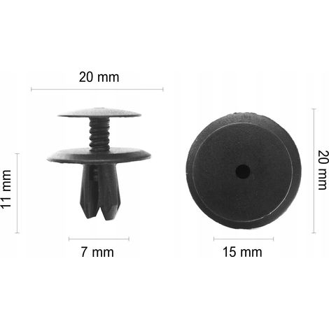 1 clip de garniture de coffre VW Audi Skoda Seat (1/5)