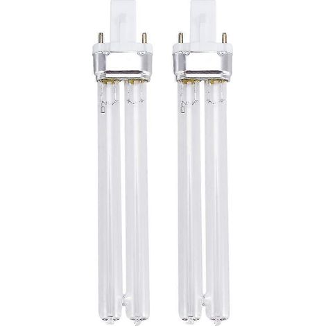 Lot de 2 lampes de stérilisation UV 11 W, culot G23, pour aquarium (1/4)