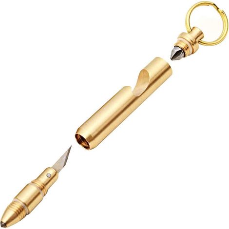 Ouvre-bouteilles - Casse-vitre d'urgence - Couteau multifonction - Tournevis miniature - Porte-clés EDC 4 en 1 - 1 pièce (1/5)