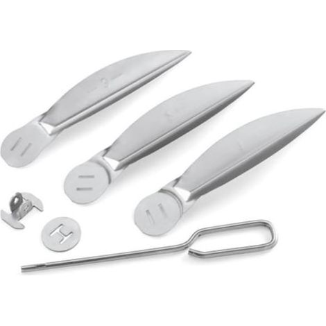 Kit de nettoyage One-Touch 57,9 cm pour barbecue Weber 7444, pièces de rechange en métal avec composants épais résistants à la chaleur pour barbecue au charbon de bois (1/3)