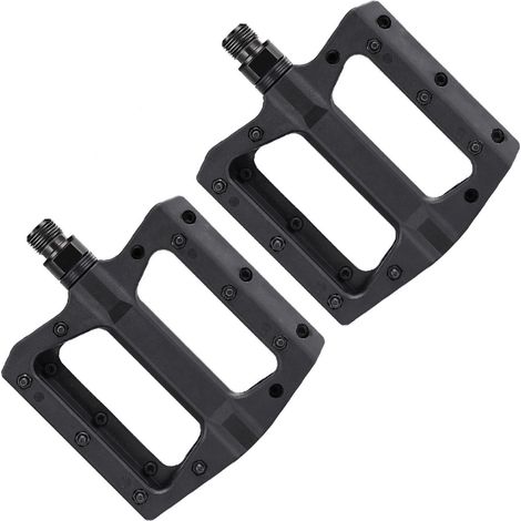 Lot de 2 pédales de VTT en fibre de nylon avec roulements, ultra-légères et antidérapantes pour une utilisation en extérieur. (1/5)