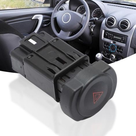 Interrupteur Bouton de Warning Feux de Détresse pour Duster Logan Sandero 8200602232 Bouton Warning Trafic 8 pins (1/4)