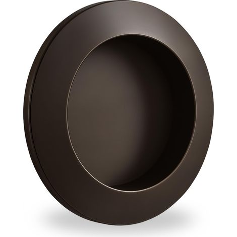 Poignée Encastrée Ronde OVNI en ABS, Design Élégant Fabriqué, Cuisines et Salles de Bain (Bronze Alpha) - NAVARRO AZORÍN (1/5)