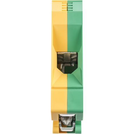 Bloc de mise à la terre WPE 35, 2 voies , raccordement A visser, 12 2 AWG, Vert/Jaune ( Prix pour 1 )