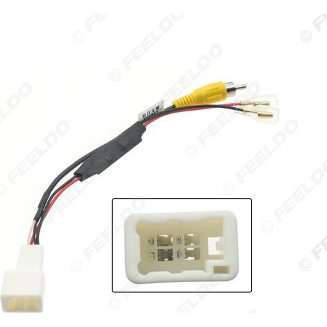 Compatible with Toyota 4-pin reversing camera cables, car reversing camera conversion cables, and vehicle reversing camera adapter cables with reduction (1/4)