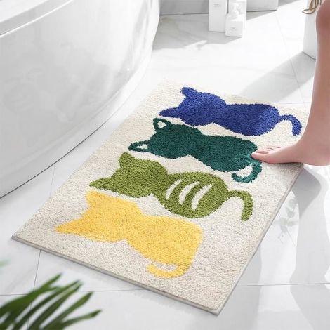 Tapis De Sol, 5080Cm Tapis De Salle De Bain Tapis De Porte Tapis De Pied (Kaki) (1/3)