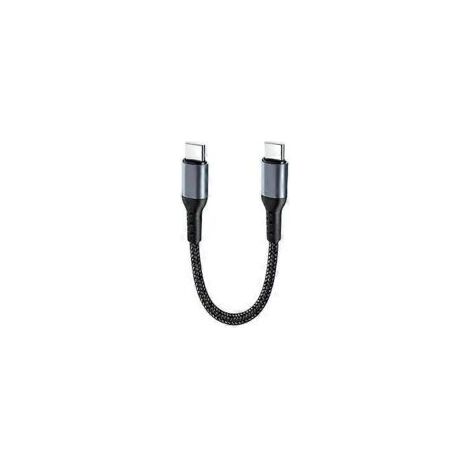 25 cm kurzes, 90° abgewinkeltes USB-C-auf-USB-C/USB-Kabel, Schnellladekabel für Netzteile (gerader USB-C-auf-USB-C-Anschluss) - Crezuo (1/5)