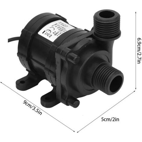 Jeffergarden Mini pompe à eau sans balais ultra silencieuse DC 24V 750L / H (1/5)