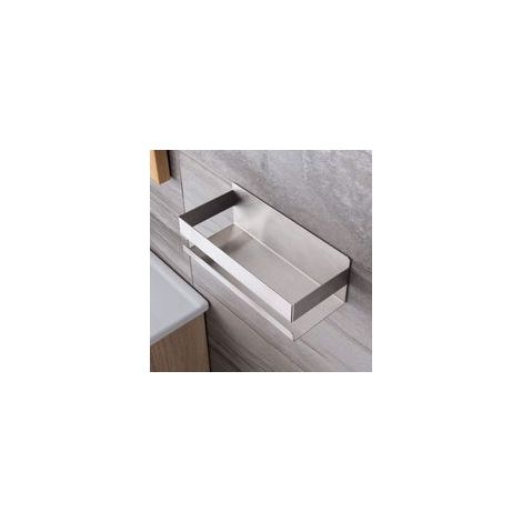 Étagère de douche auto-adhésive sans perçage – Acier inoxydable SUS304 argent, résistante à l’humidité et facile à installer (1/5)