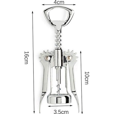 1 ouvre-bouteille à vin argenté multifonctionnel manuel-Online Store