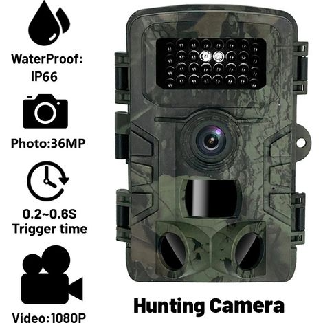 Caméra anti-chasse PR7000 populaire, 36 MP haute définition, protection de jardin, caméra extérieure à capteur infrarouge anti-chasse - PR1000