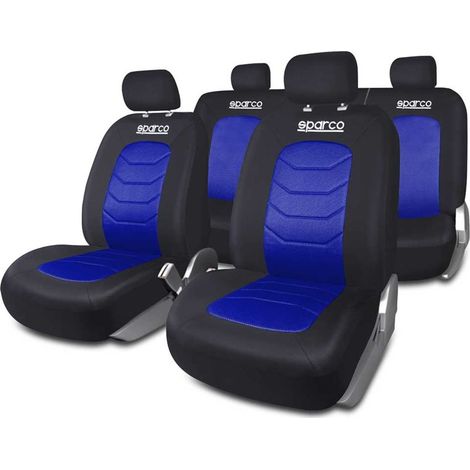 Sparco Auto Sitzbezüge - Blau/Schwarz - 4er Set (1/5)