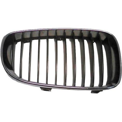 Grille de calandre avant droit lames noires contour chromé BMW Série 1 E81-E87-E82-E88 2007-2012